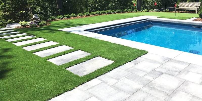 artificial grass installation project in Sacramento