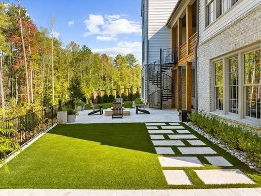 artificial grass installation project in Sacramento
