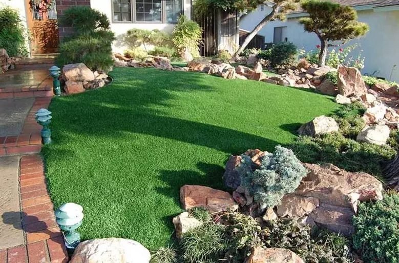 artificial grass installation project in Sacramento