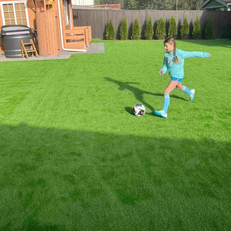artificial grass installation project in Sacramento
